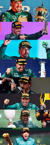 Alonso Aston Martin podium 2023