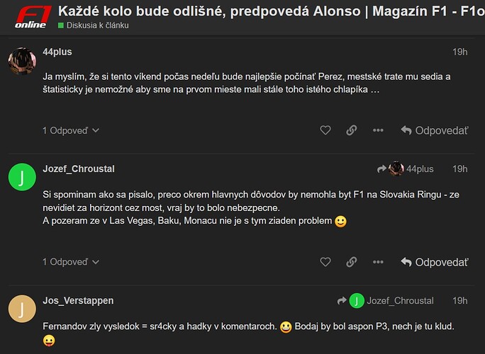 F1 diskuze