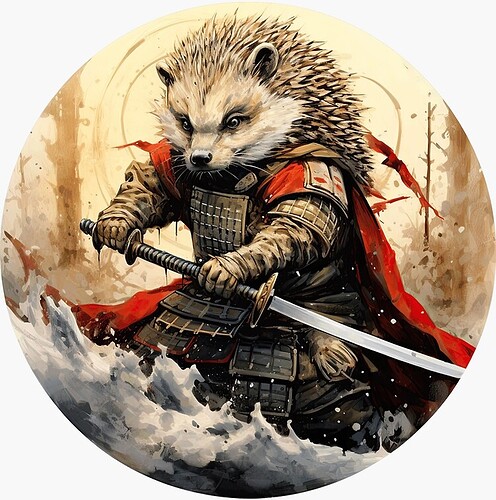 Hedgehog samurai